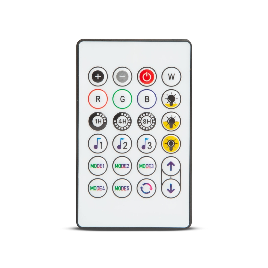 LED RGBIC Dæmpbar solcelledrevet lyskæde 15xLED/1,3W/3,7/5V 2200 mAh 8 m IP65 sort + fjernbetjening