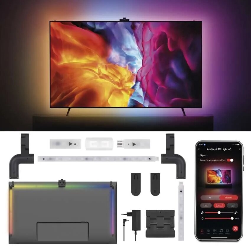 LED RGBIC Strip til TV GoSmart LED/24W/230V 65“