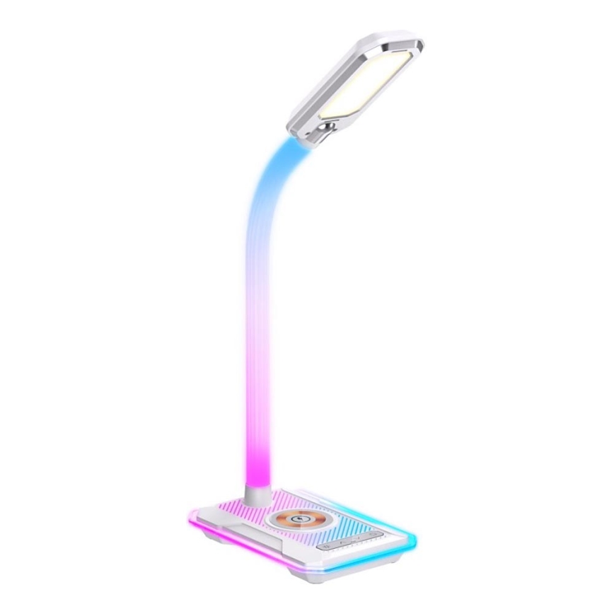 LED RGBW Bordlampe dæmpbar med Qi opladning 30W/230V 3000K/4000K/5000K hvid