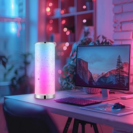 LED RGBW Bordlampe dæmpbar STELLA MINI LED/5W/5V + fjernbetjening