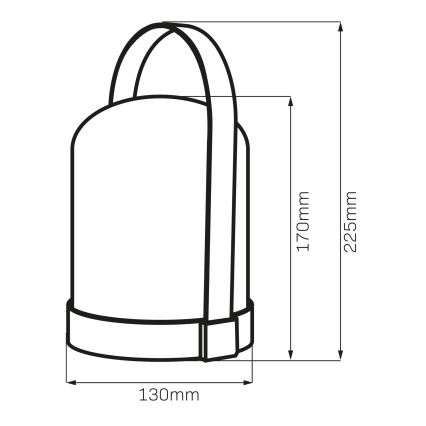 LED RGBW dekorativ bordlampe MINORKA LED/0,3W/4,5V 3xAA