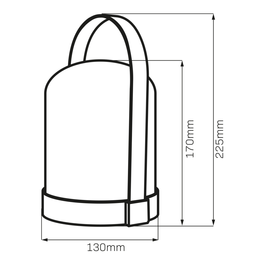 LED RGBW dekorativ bordlampe MINORKA LED/0,3W/4,5V 3xAA