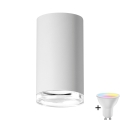 LED RGBW Dimmable Badeværelses Spotlys TURYN 1xGU10/6,5W/230V 2700-6500K Wi-Fi IP44 hvid