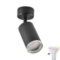 LED RGBW Dimmable Badeværelses Spotlys TURYN 1xGU10/6,5W/230V 2700-6500K Wi-Fi IP44 sort