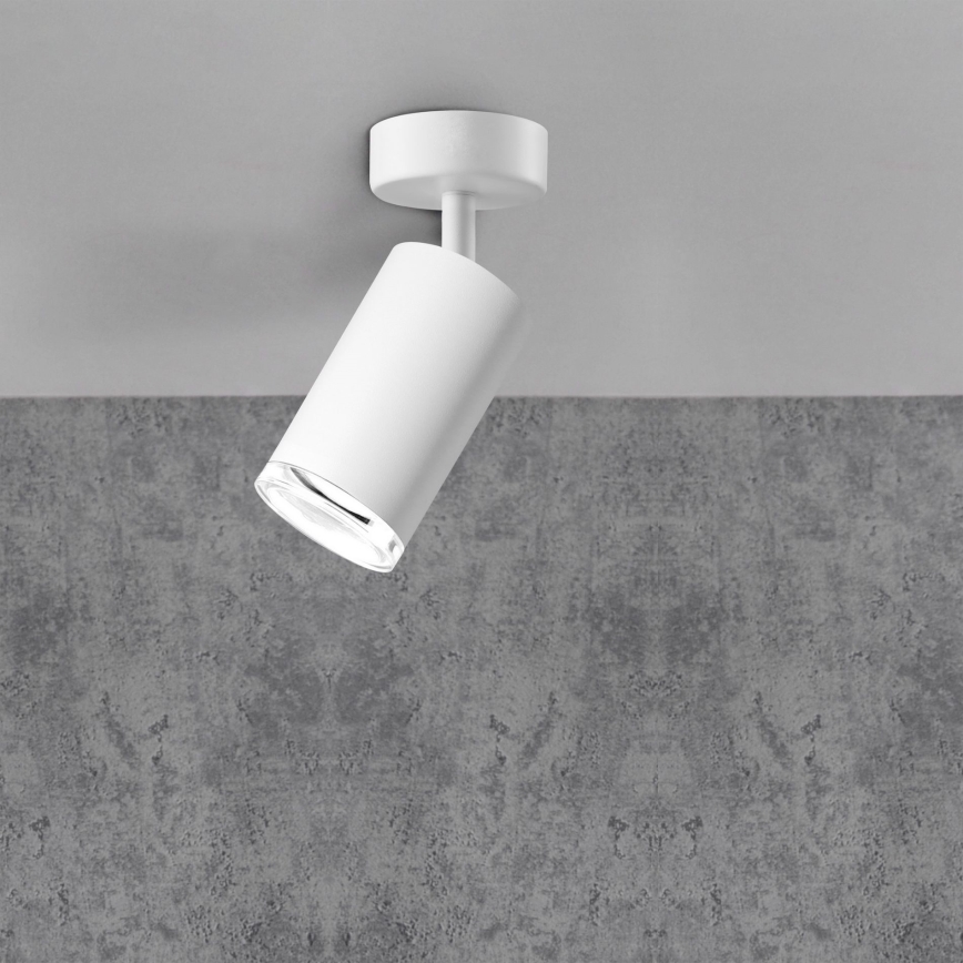 LED RGBW dæmpbar badeværelsesspot TURYN 1xGU10/4,8W/230V 3000K IP44 hvid + fjernbetjening