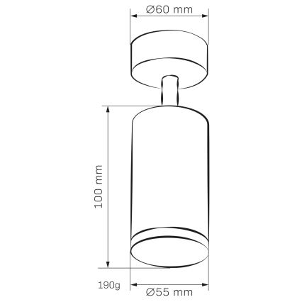LED RGBW dæmpbar badeværelsesspot TURYN 1xGU10/4,8W/230V 3000K IP44 hvid + fjernbetjening