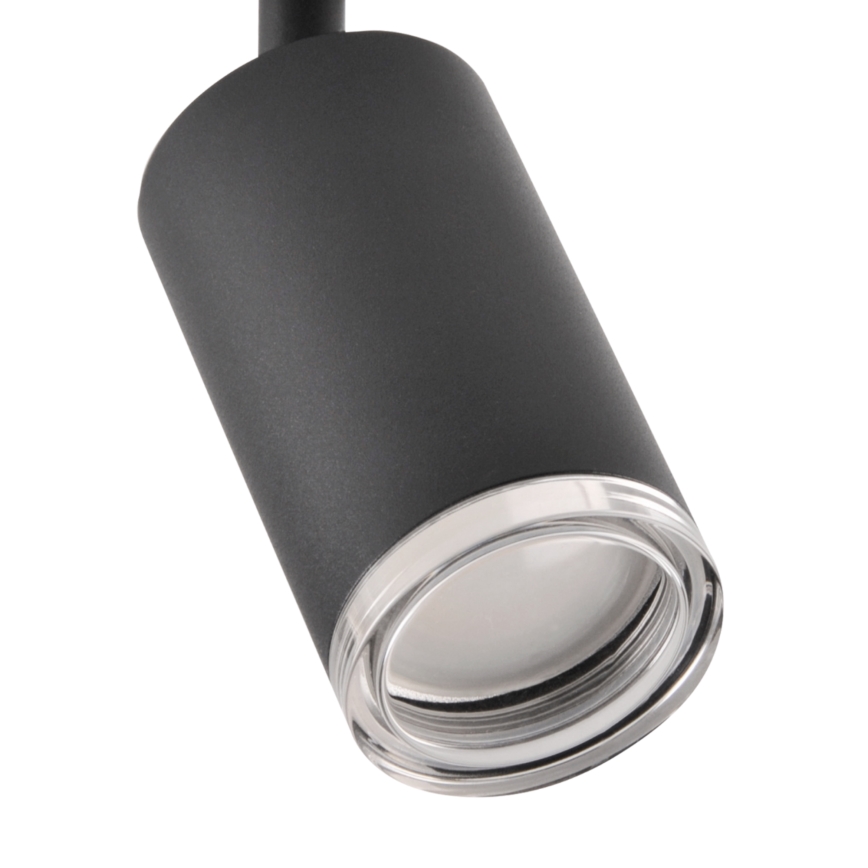 LED RGBW dæmpbar badeværelsesspot TURYN 3xGU10/4,8W/230V 3000K IP44 sort + fjernbetjening