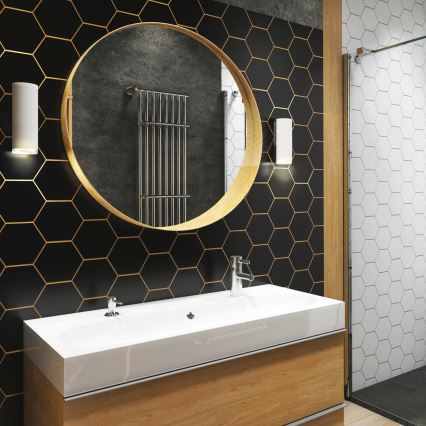 Dæmpbar LED RGBW væglampe til badeværelset TURYN 1xGU10/6W/230V 3000K Wi-Fi IP44 hvid