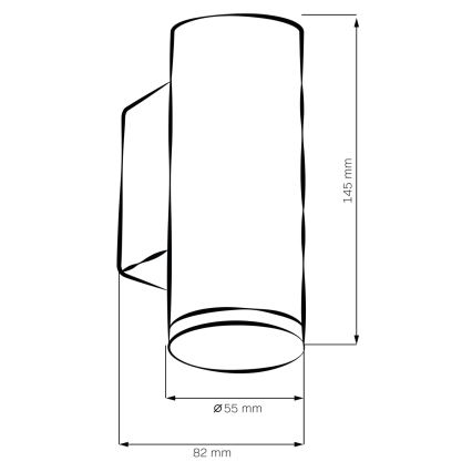 Dæmpbar LED RGBW væglampe til badeværelset TURYN 1xGU10/6W/230V 3000K Wi-Fi IP44 hvid