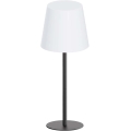 LED RGBW dæmpbar berøringsbetjent udendørs bordlampe LUCIA LED/2W/5V 1800/2700/6500K 3600 mAh IP44 sort
