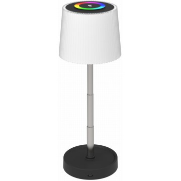 LED RGBW dæmpbar berøringsbetjent udendørs genopladelig bordlampe LED/2W/5V IP44 1200 mAh grå