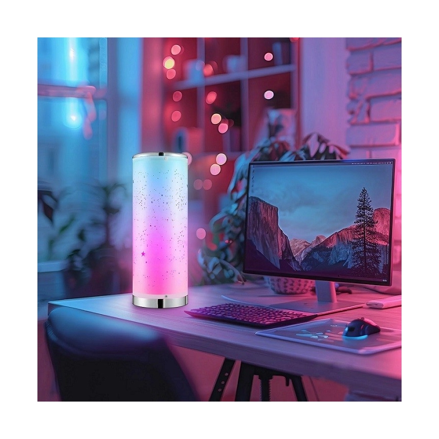 LED RGBW Dæmpbar bordlampe STELLA MINI LED/5W/5V + fjernbetjening