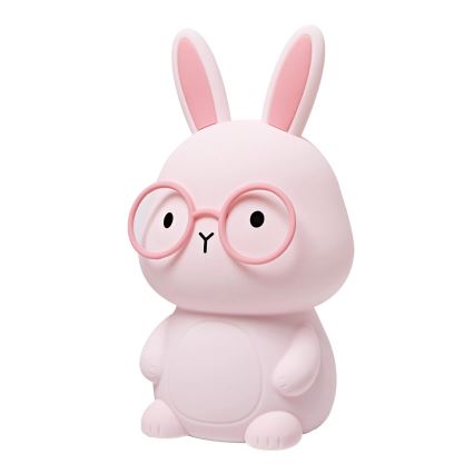 LED RGBW Dæmpbar Børne Touch Lampe FLORKA LED/1W/5V USB 1200 mAh Kanin Lyserød