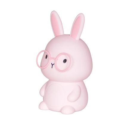 LED RGBW Dæmpbar Børne Touch Lampe FLORKA LED/1W/5V USB 1200 mAh Kanin Lyserød