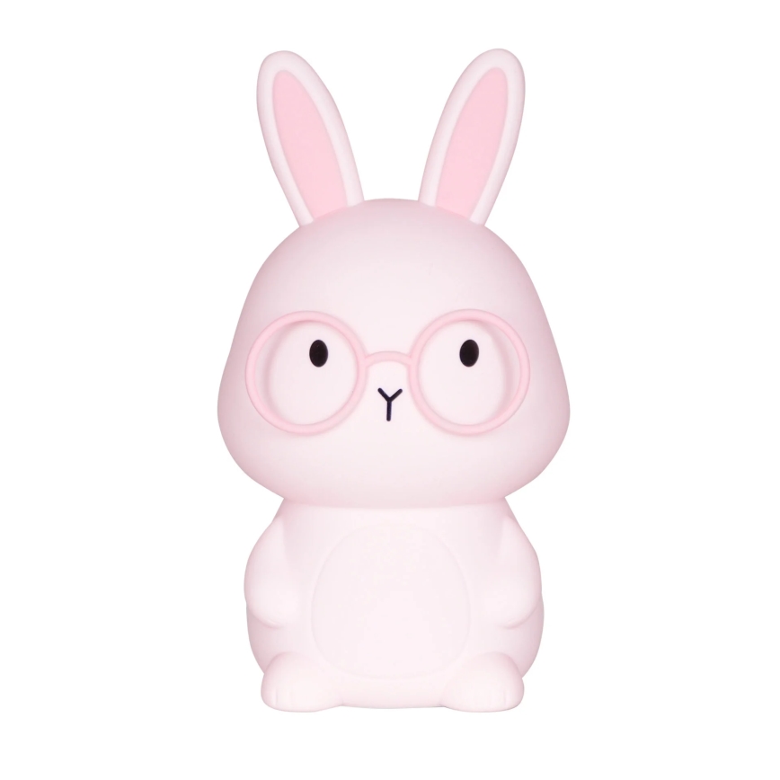 LED RGBW Dæmpbar Børne Touch Lampe FLORKA LED/1W/5V USB 1200 mAh Kanin Lyserød