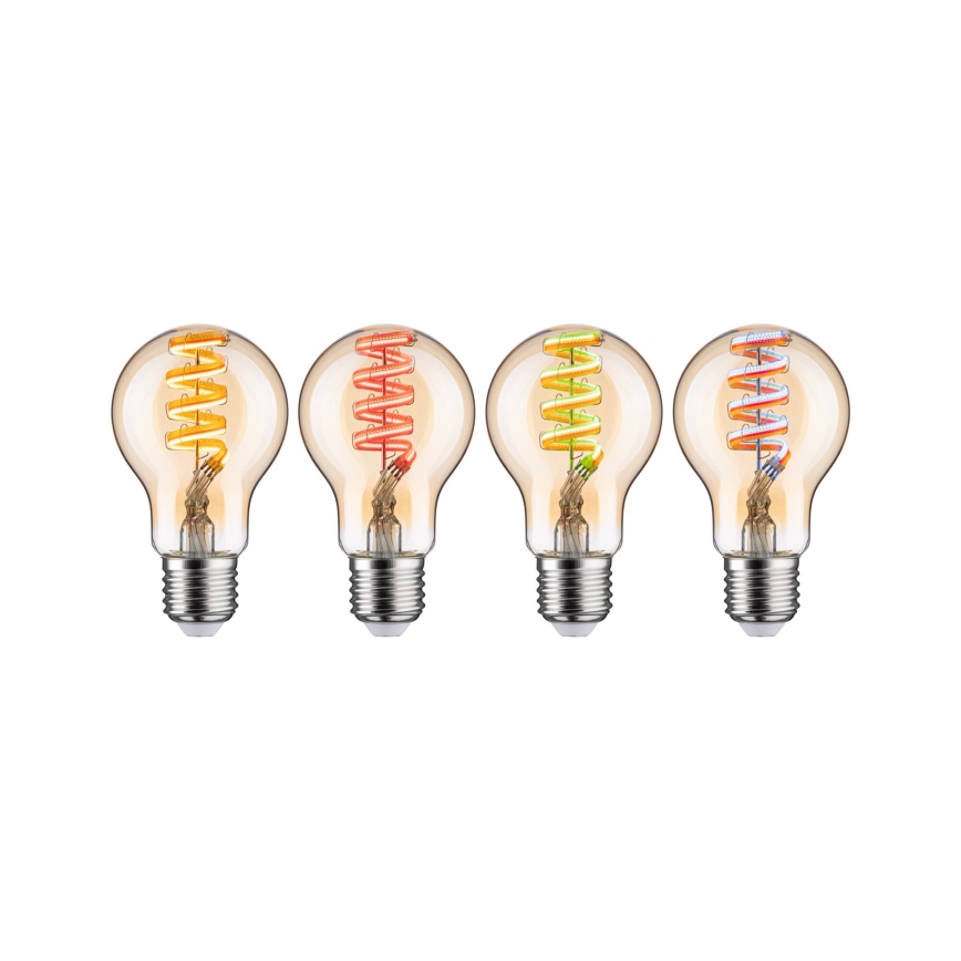 LED RGBW Dæmpbar Filamentpære E27/6,3W/230V 2200-6500K - Paulmann 29156