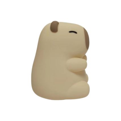 LED RGBW, dæmpbar, genopladelig berøringsbetjent natlampe til børn KAPYBARA LED/0,45W/5V 800 mAh