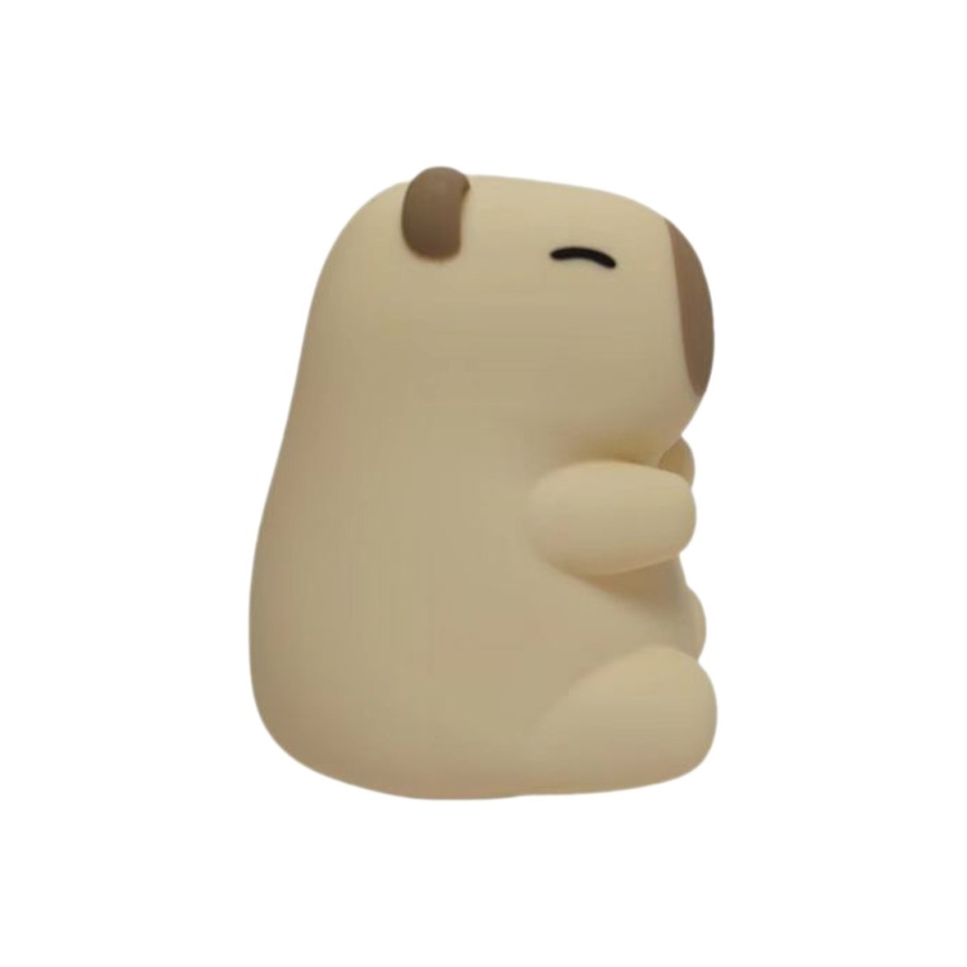 LED RGBW, dæmpbar, genopladelig berøringsbetjent natlampe til børn KAPYBARA LED/0,45W/5V 800 mAh