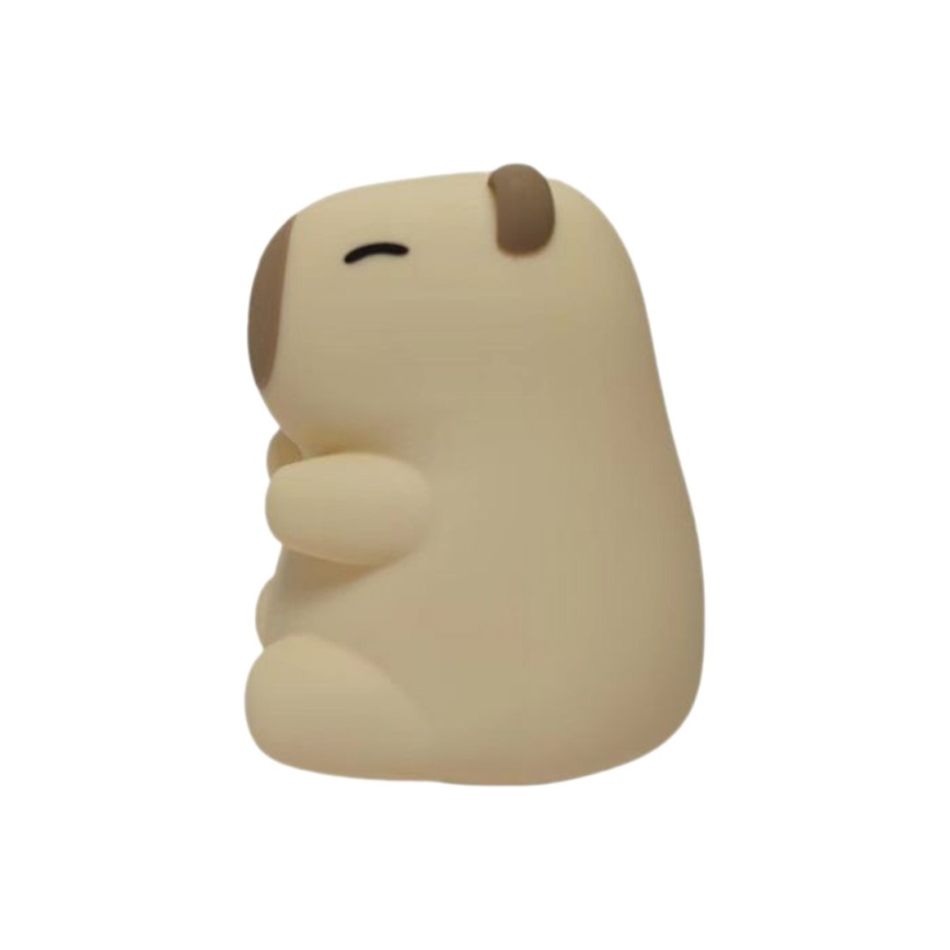 LED RGBW, dæmpbar, genopladelig berøringsbetjent natlampe til børn KAPYBARA LED/0,45W/5V 800 mAh