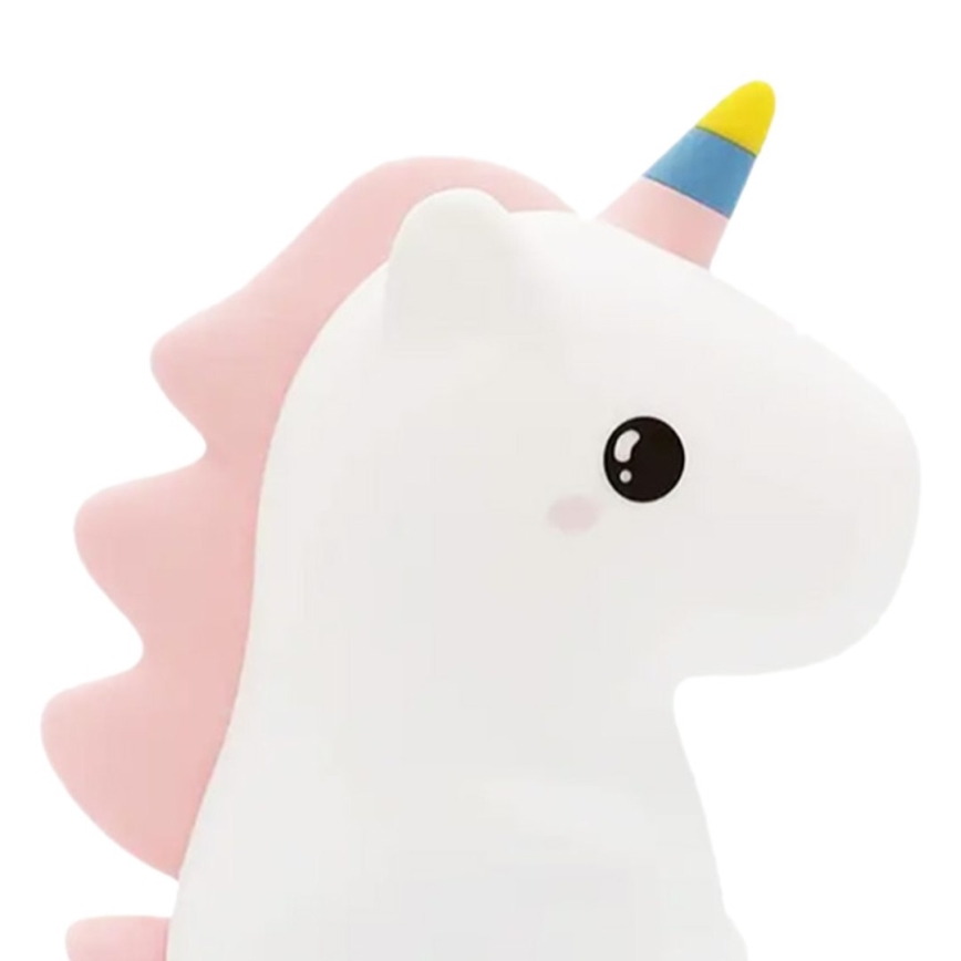 LED RGBW dæmpbar, genopladelig, berøringsbetjent natlampe til børn UNICORN LED/1W/5V 1200 mAh