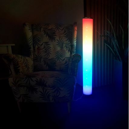 LED RGBW Dæmpbar gulvlampe STELLA LED/12W/230V + fjernbetjening