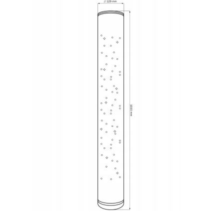 LED RGBW Dæmpbar gulvlampe STELLA LED/12W/230V + fjernbetjening