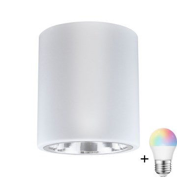 LED RGBW dæmpbar indbygningsspot JUPITER 1xE27/6,5W/230V 2700-6500K Wi-Fi Ø 13 cm hvid