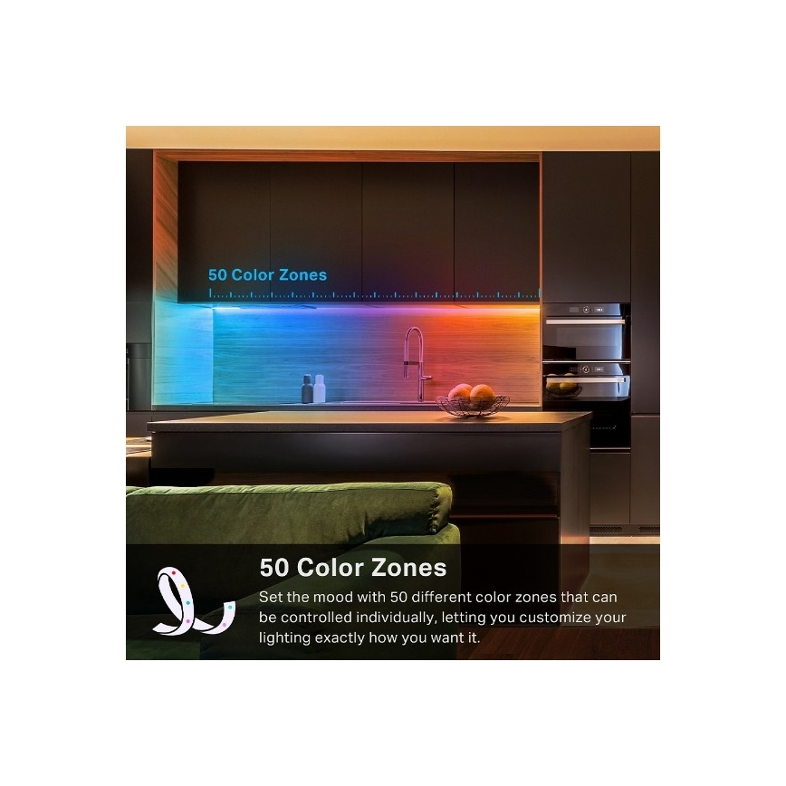 LED RGBW dæmpbar LED-strimmel 5 m LED/13W/230V Wi-Fi