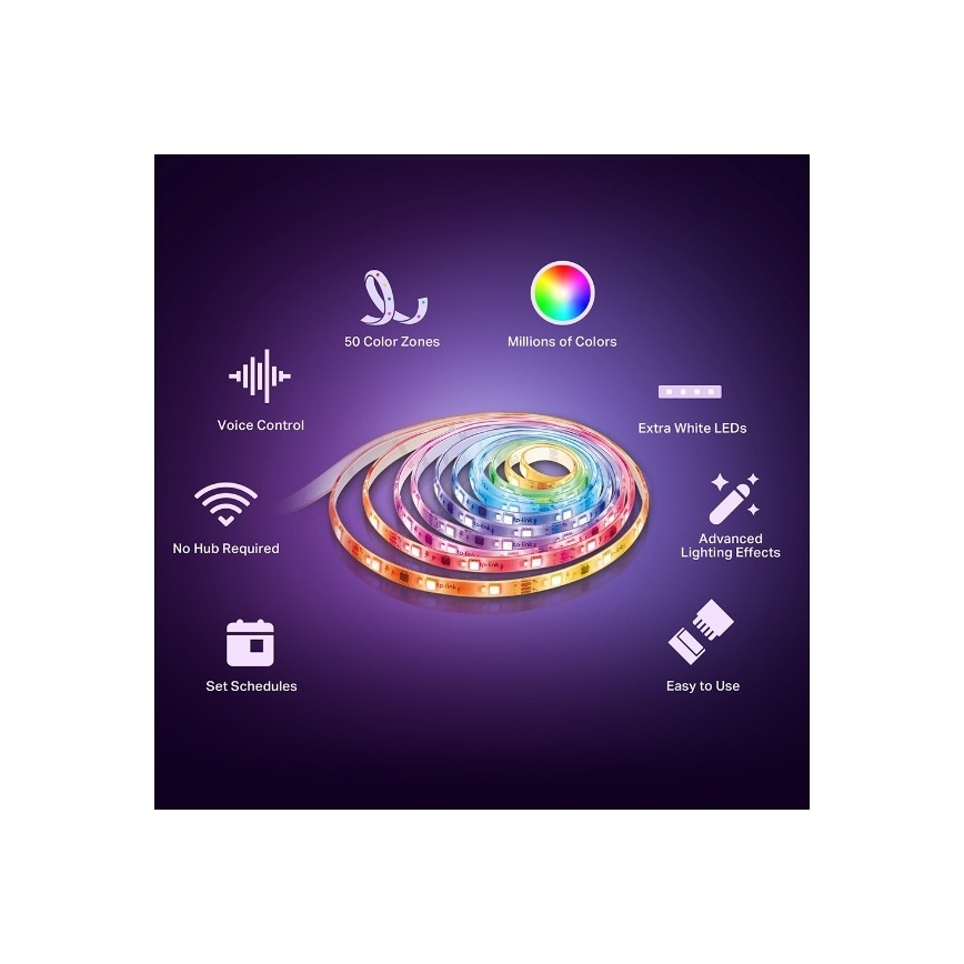 LED RGBW dæmpbar LED-strimmel 5 m LED/13W/230V Wi-Fi