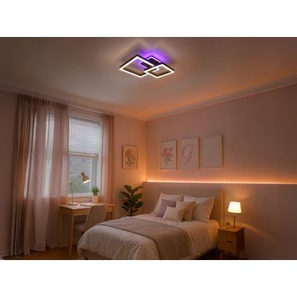 LED RGBW dæmpbar loftlampe LED/75W/230V 3000-6500K + fjernbetjening
