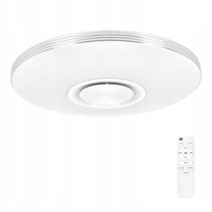 Dæmpbar LED RGBW-loftlampe med indbygget højttaler LED/60W/230V 3000-6000K Ø 40 cm hvid + fjernbetjening