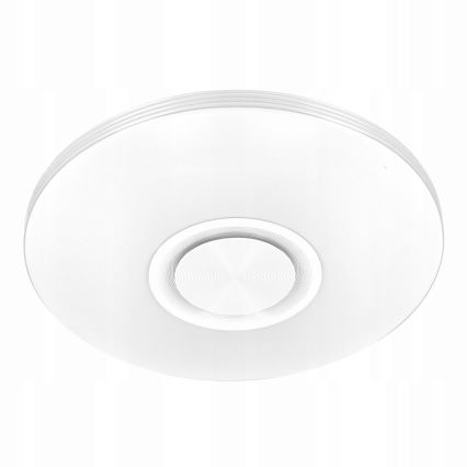 Dæmpbar LED RGBW-loftlampe med indbygget højttaler LED/60W/230V 3000-6000K Ø 40 cm hvid + fjernbetjening