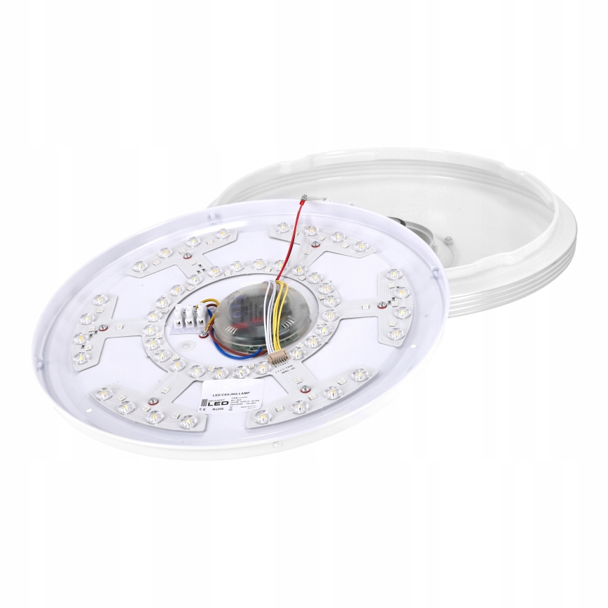 Dæmpbar LED RGBW-loftlampe med indbygget højttaler LED/60W/230V 3000-6000K Ø 40 cm hvid + fjernbetjening