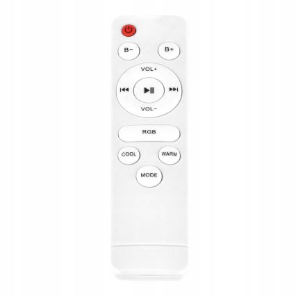 Dæmpbar LED RGBW-loftlampe med indbygget højttaler LED/60W/230V 3000-6000K Ø 40 cm hvid + fjernbetjening