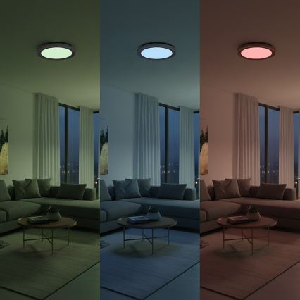 LED RGBW dæmpbar loftlampe MELO LED/36W/230V 3000-6000K Ø 39 cm hvid + fjernbetjening