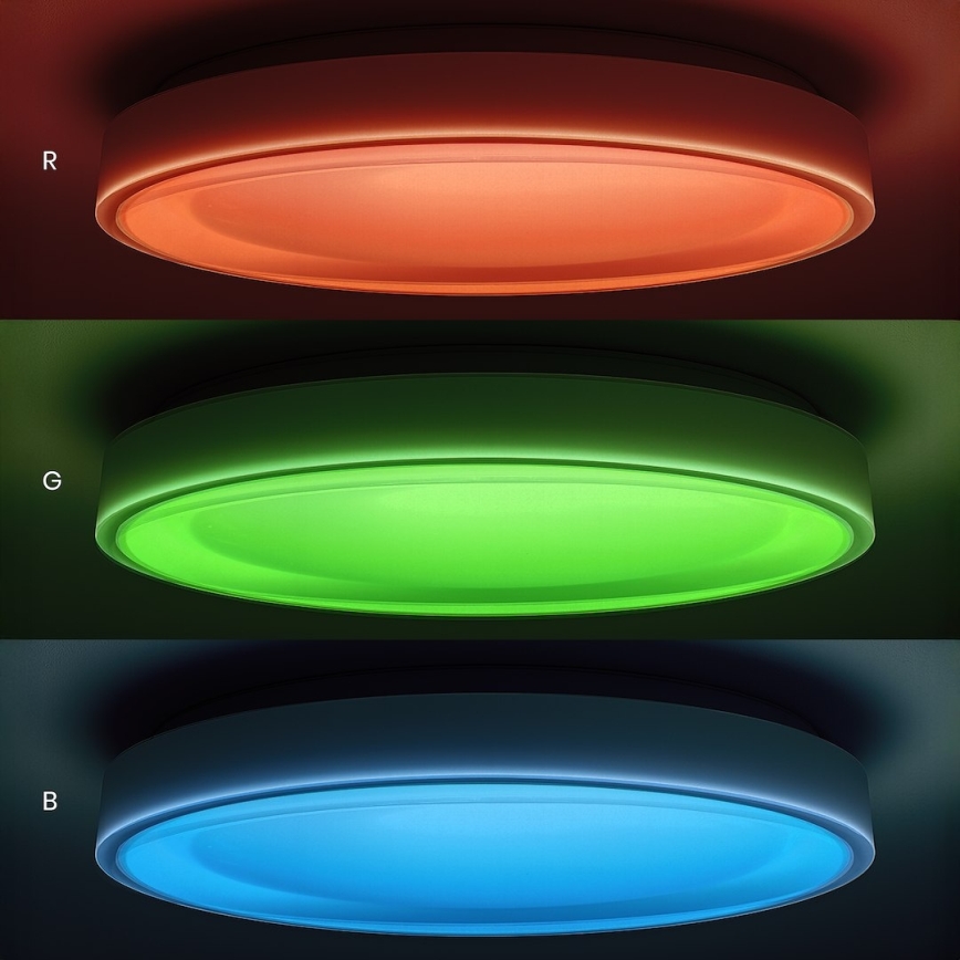 LED RGBW dæmpbar loftlampe MELO LED/36W/230V 3000-6000K Ø 39 cm hvid + fjernbetjening