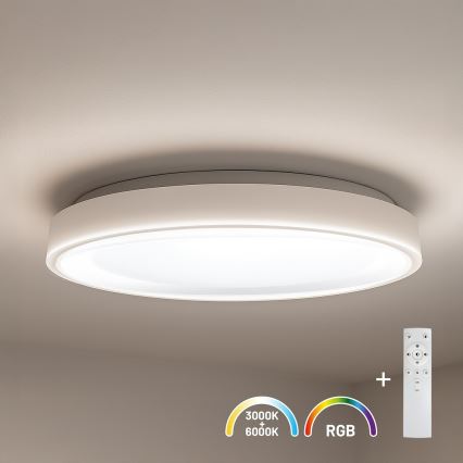 LED RGBW dæmpbar loftlampe MELO LED/36W/230V 3000-6000K Ø 39 cm hvid + fjernbetjening