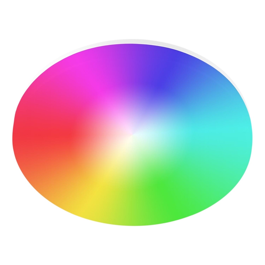 LED RGBW dæmpbar loftlampe til badeværelse LED/24W/230V 3000-6500K Ø 33 cm IP54 hvid Wi‑Fi