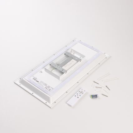 LED RGBW dæmpbart overflademonteret LED-panel/22W/230V 2700-6500K 29,5x59,5 cm + fjernbetjening