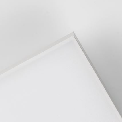 LED RGBW dæmpbar overflademonteret panel LED/13,5W/230V 3000-6500K 29,5x59,5 cm sølv + fjernbetjening