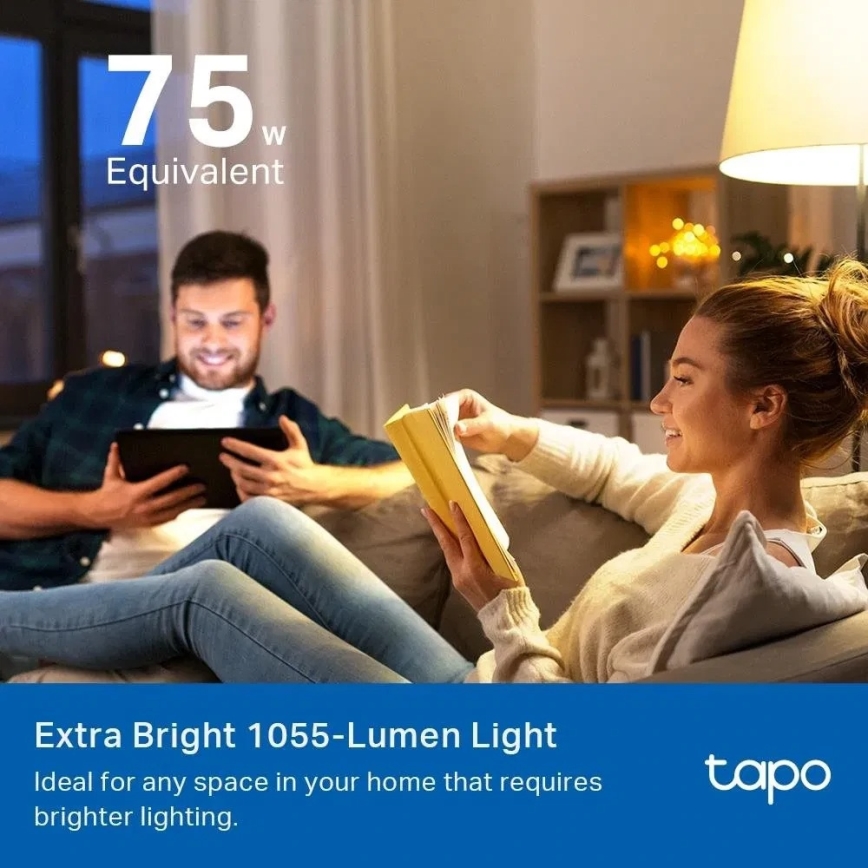 LED RGBW Dæmpbar pære A60 E27/8,6W/230V 2500-6500K Wi-Fi - TP-Link