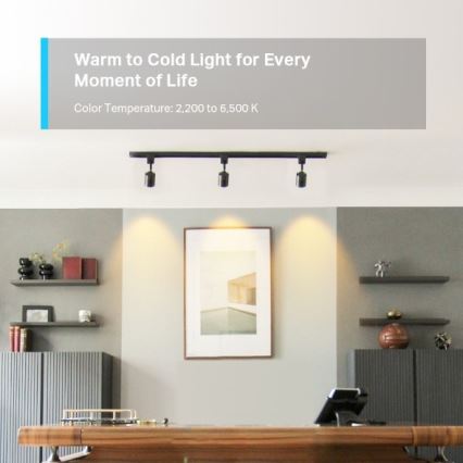 LED RGBW dæmpbar pære GU10/3,7W/230V 2200-6500K Wi-Fi - TP-Link