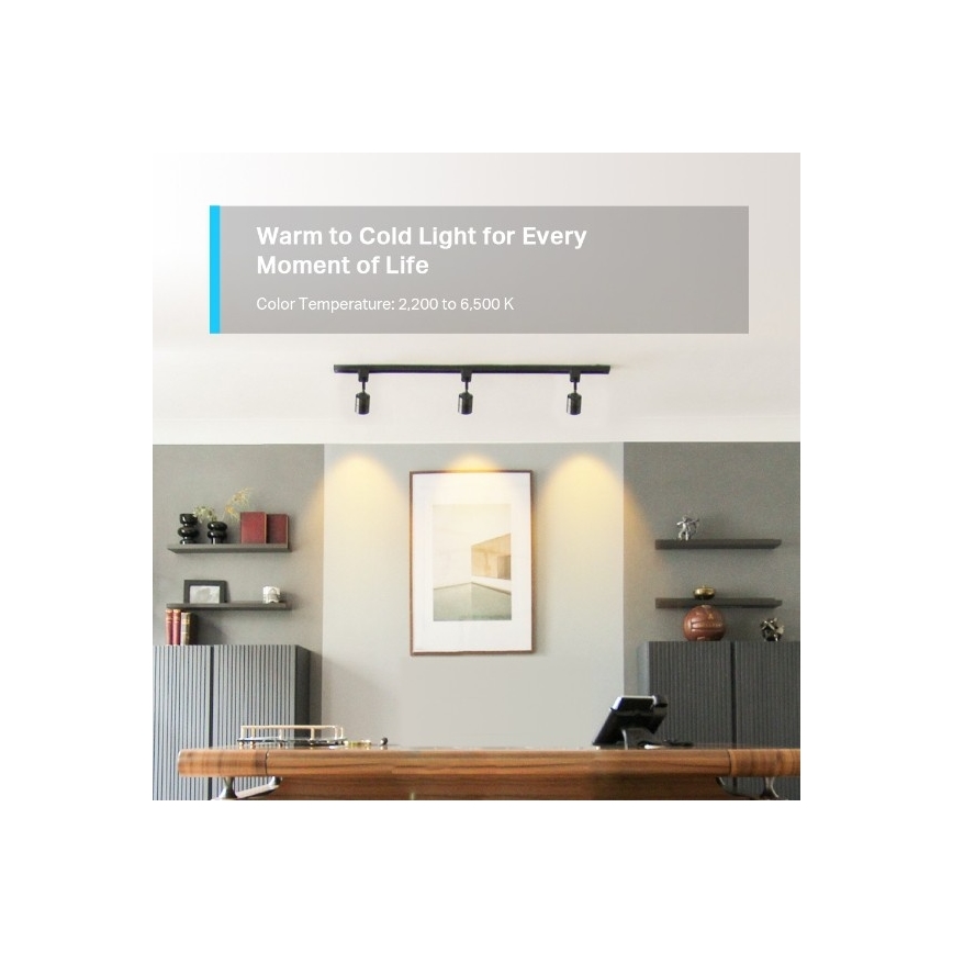 LED RGBW dæmpbar pære GU10/3,7W/230V 2200-6500K Wi-Fi - TP-Link