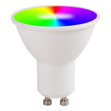 LED RGBW dæmpbar pære GU10/5,5W/230V 3000-6500K Wi-Fi Tuya