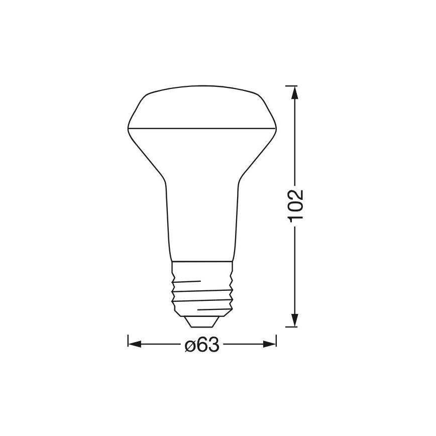 LED RGBW Dæmpbar reflektorpære SMART+ R63 E27/4,7W/230V 2700-6500K Wi-Fi - Ledvance
