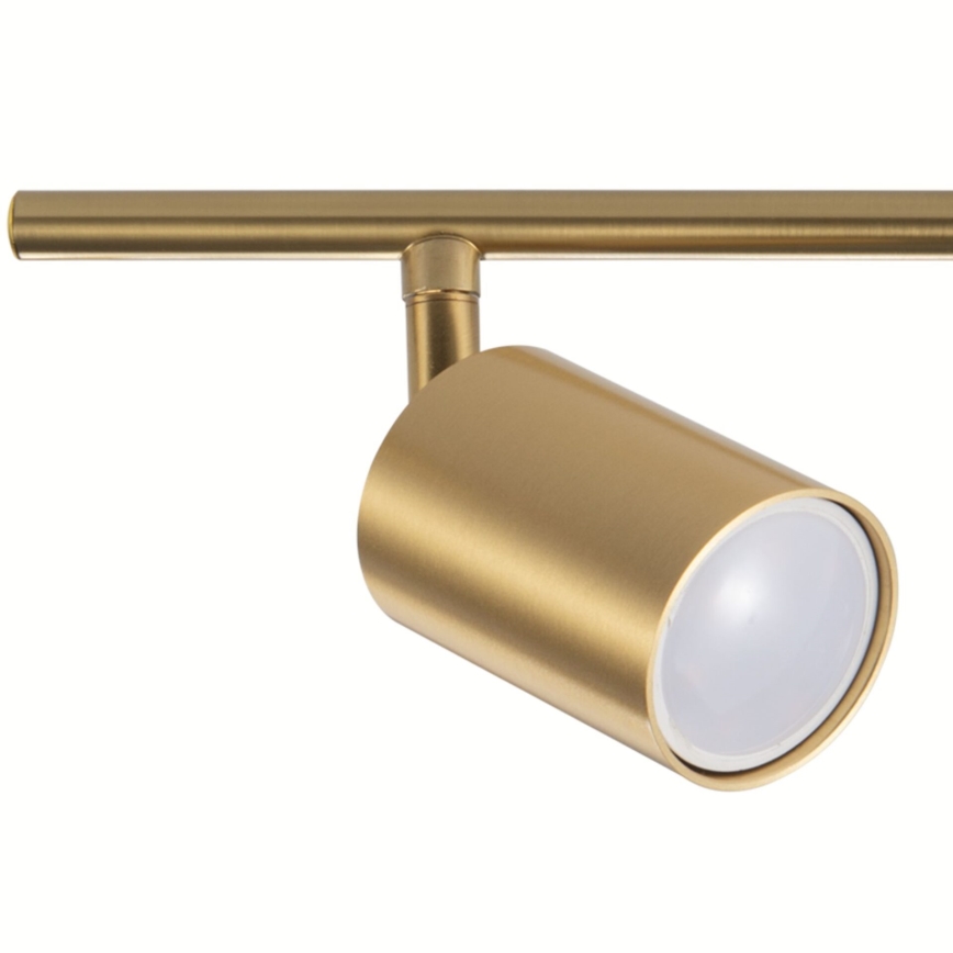 LED RGBW dæmpbar spotlampe GOLDIE 4x GU10/4,8 W/230 V 3000 K guld + fjernbetjening