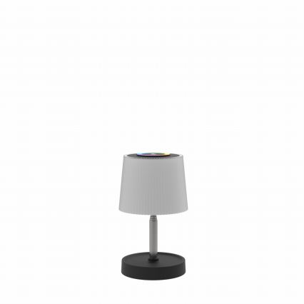 LED RGBW dæmpbar berøringsbetjent udendørs genopladelig bordlampe LED/2W/5V IP44 1200 mAh grå