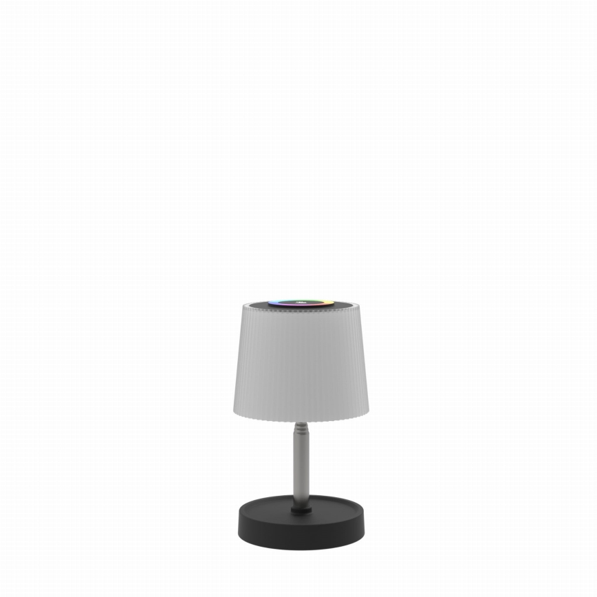 LED RGBW dæmpbar berøringsbetjent udendørs genopladelig bordlampe LED/2W/5V IP44 1200 mAh grå