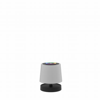 LED RGBW dæmpbar berøringsbetjent udendørs genopladelig bordlampe LED/2W/5V IP44 1200 mAh grå