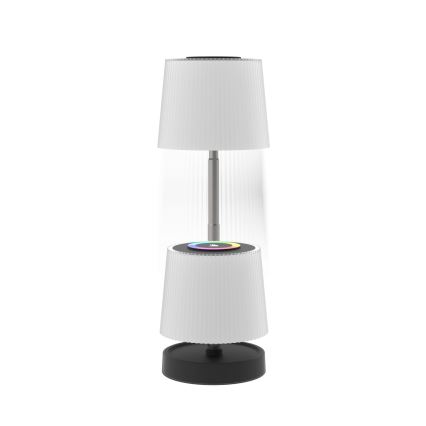 LED RGBW dæmpbar berøringsbetjent udendørs genopladelig bordlampe LED/2W/5V IP44 1200 mAh grå